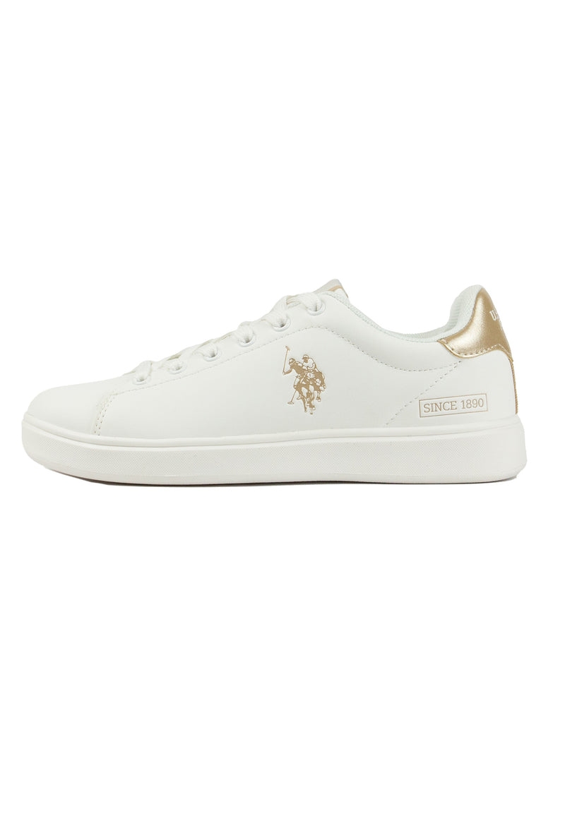 U.s. polo asnn. sneakers donna marlyn001-a whi-gold1