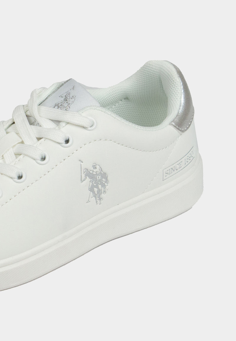 U.s. polo asnn. sneakers donna marlyn001-a whi-sil01