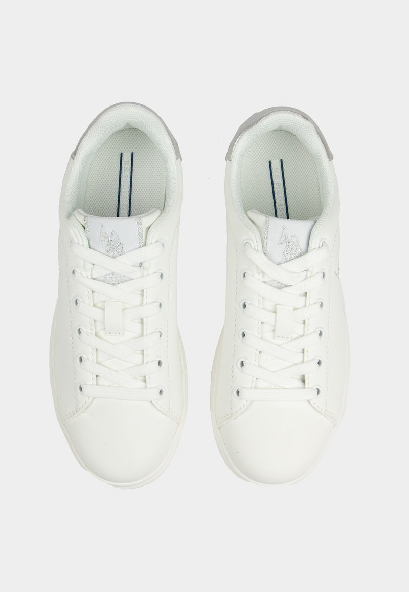 U.s. polo asnn. sneakers donna marlyn001-a whi-sil01