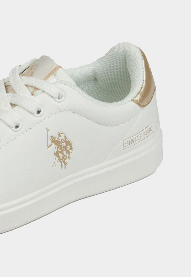 U.s. polo asnn. sneakers donna marlyn001-a whi-gold1